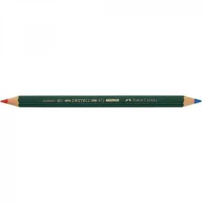 FABER-CASTELL Farbstift CASTELL COLOR 873, rot-blau (EAN: 4005401175001)