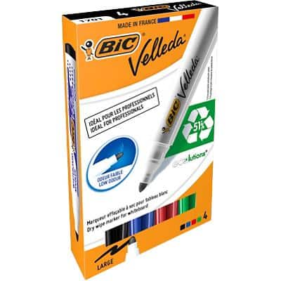 BIC Whiteboard-Marker Velleda 1701 ECOlutions, 4er Etui (EAN: 3086120017040)