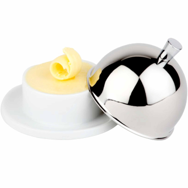 APS Butterservierer, aus Edelstahl/Porzellan (EAN: 4004133159211)
