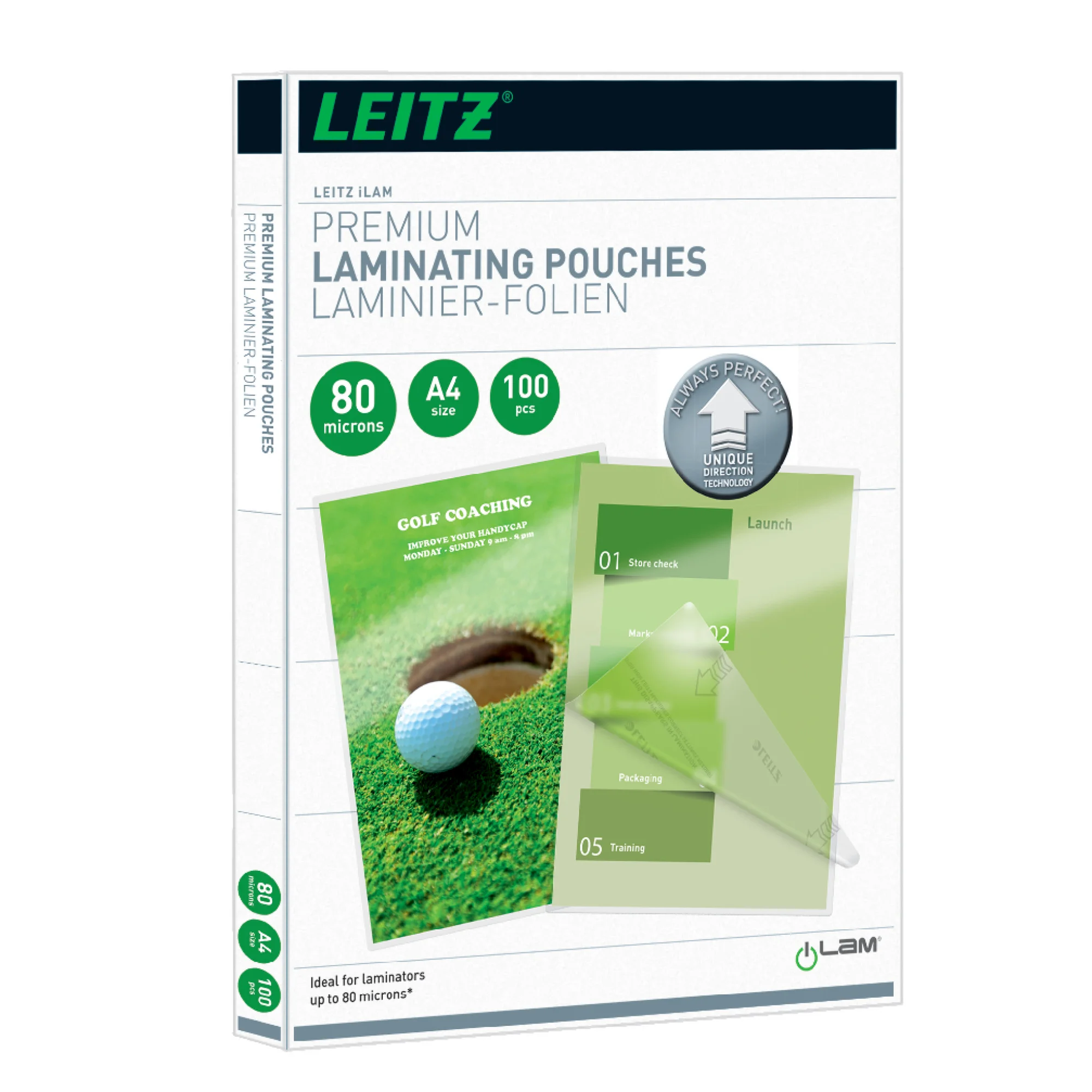 LEITZ Laminierfolientasche iLAM, DIN A4, glänzend, 160 mic (EAN: 4002432397624)