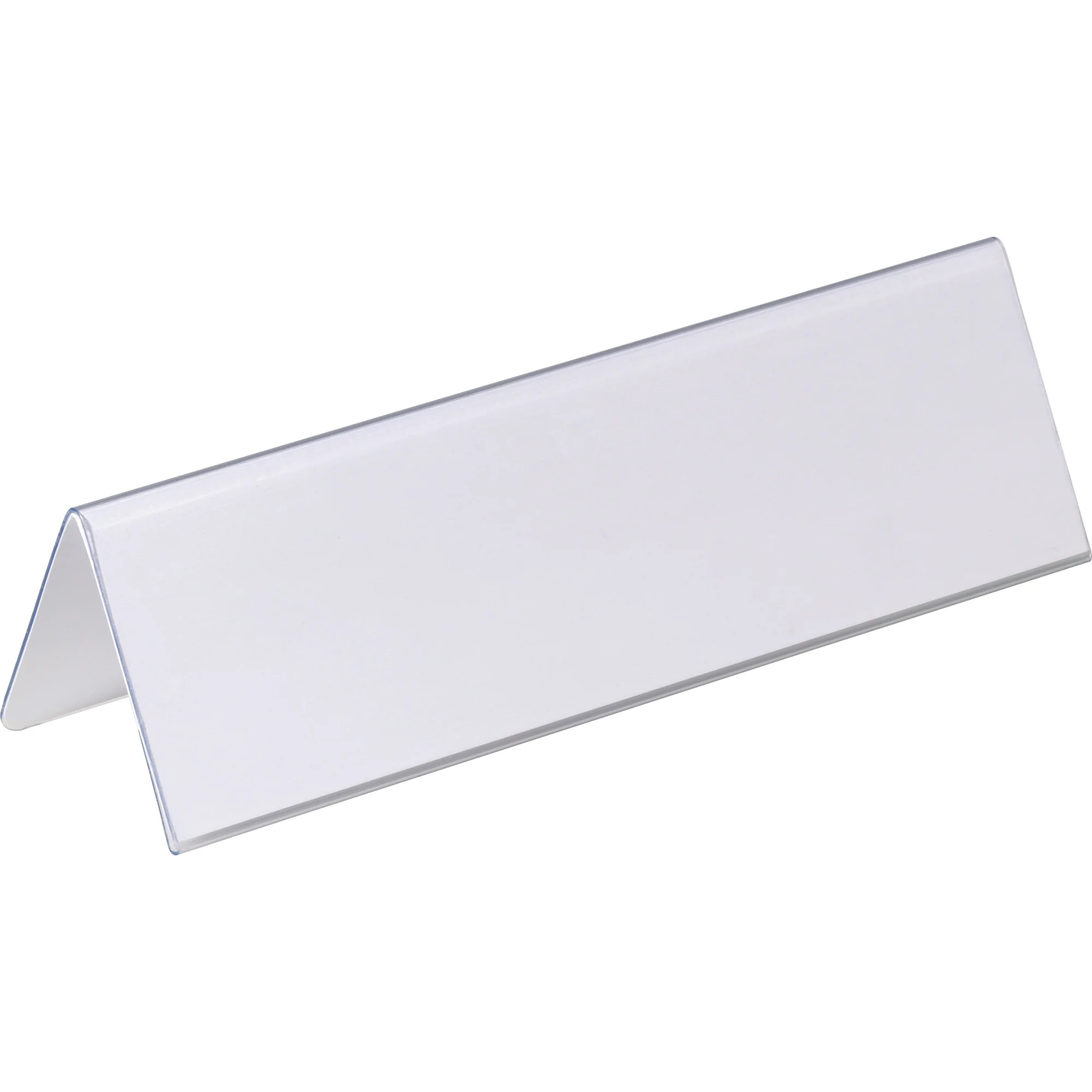 DURABLE Tisch-Namensschild, Dach-Form, aus Hartfolie, transparent (EAN: 4005546810522)