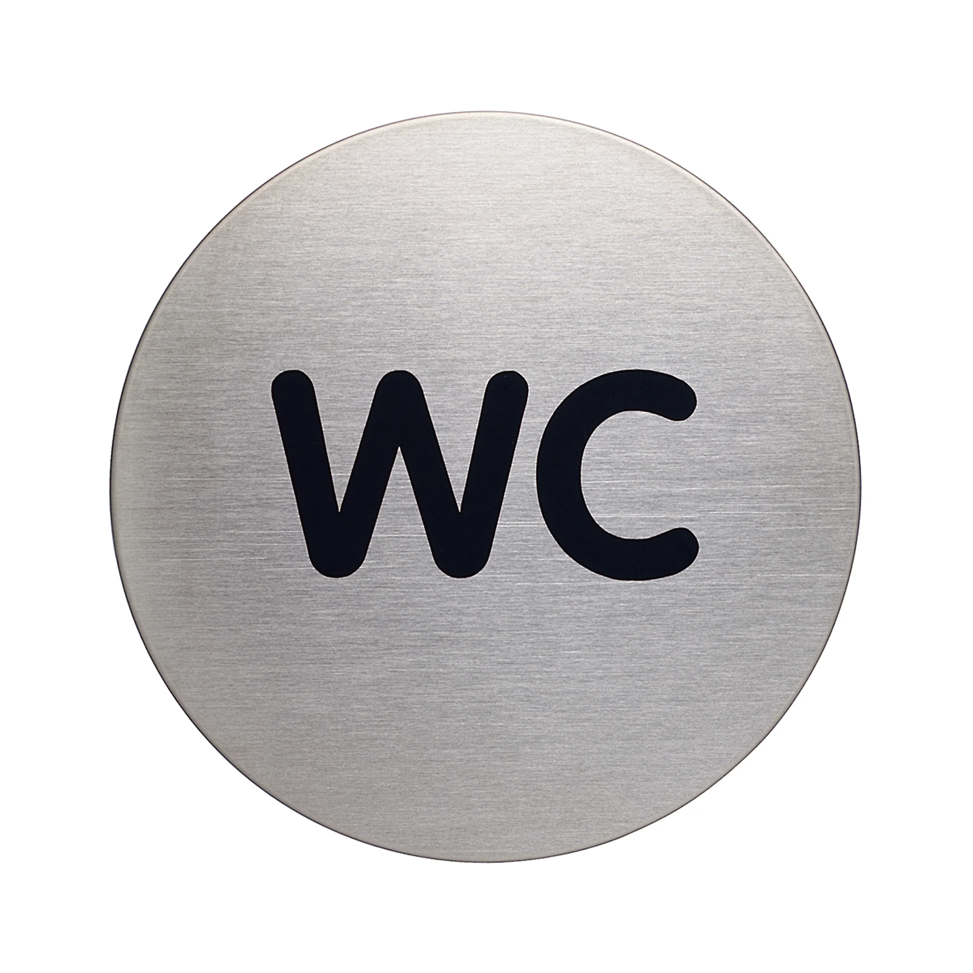 DURABLE Piktogramm "WC", Durchmesser: 83 mm, silber (EAN: 4005546400167)