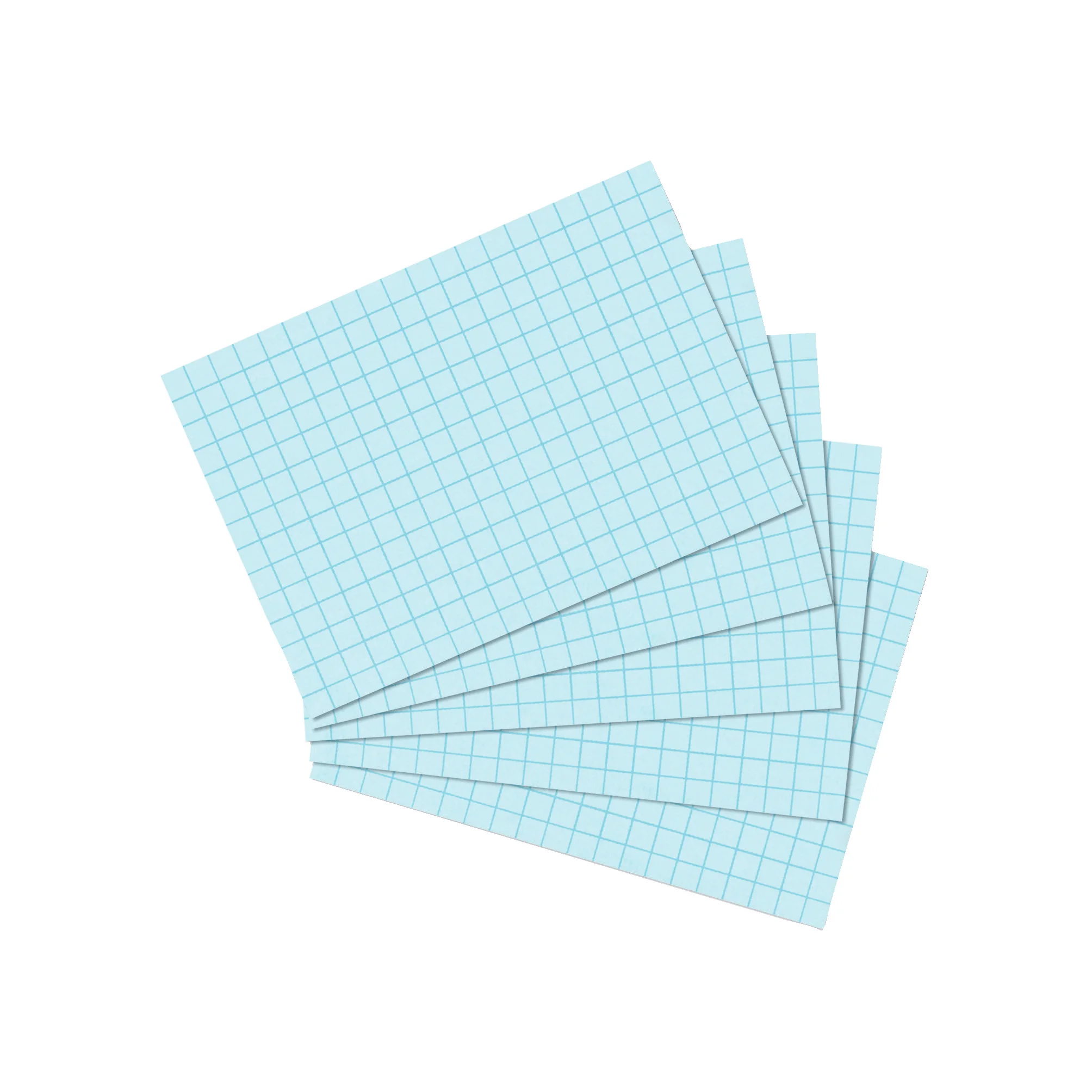 herlitz Karteikarten, DIN A7, kariert, blau (EAN: 4008110338613)