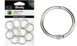 Wonday Verbindungsringe, Durchmesser: 30 mm, aus Metall (EAN: 3701254707284)