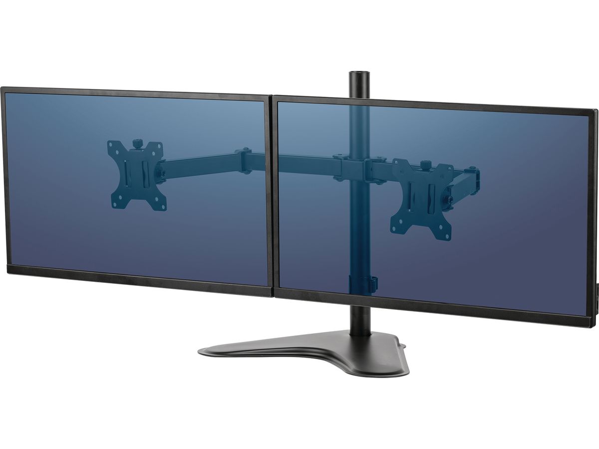 Fellowes Doppel-Monitorarm Seasa mit Standfuß, schwarz (EAN: 0043859728008)