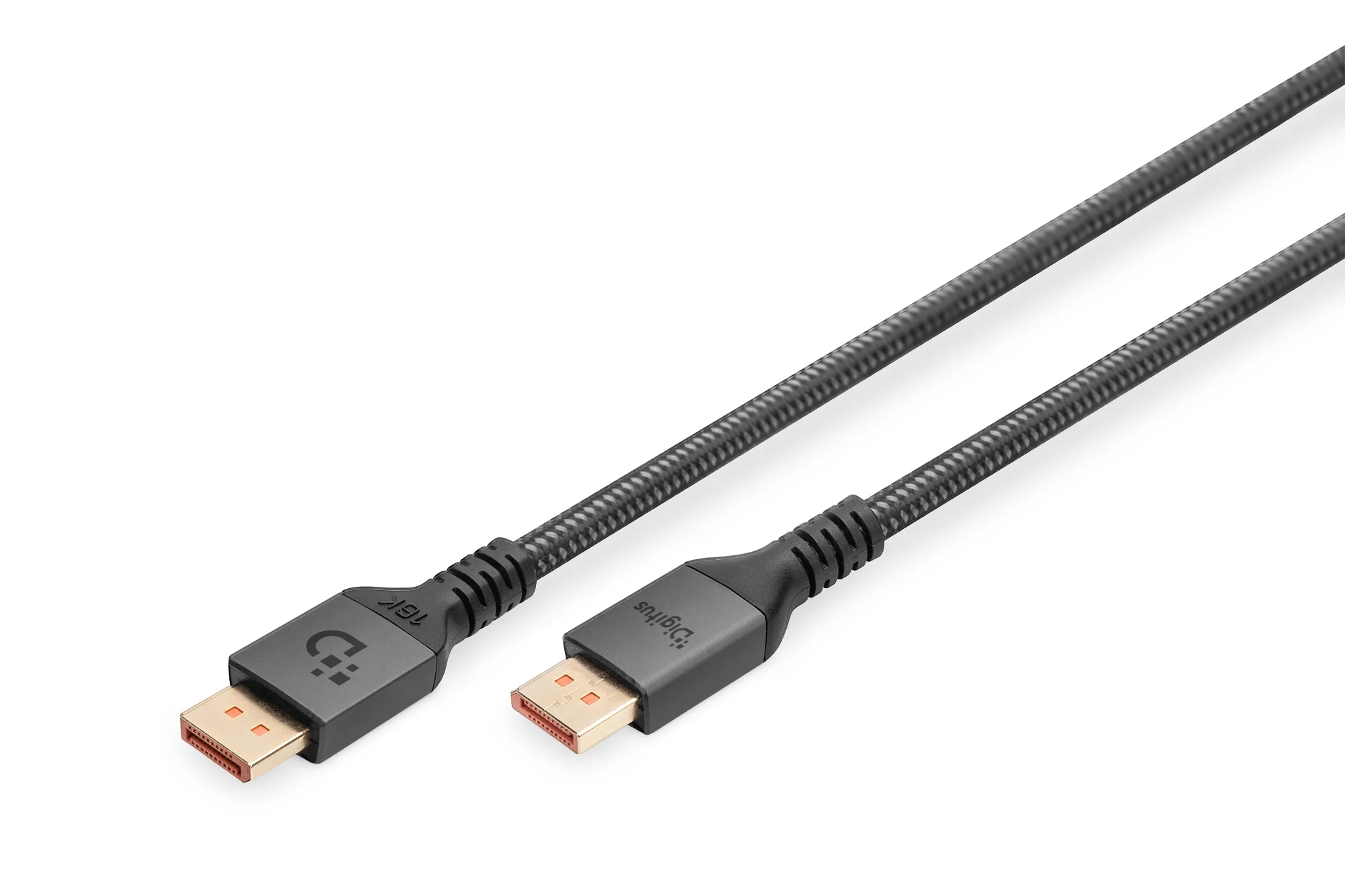 DIGITUS 16K 2.1 DisplayPort Anschlusskabel, 1,0 m, schwarz (EAN: 4016032491187)
