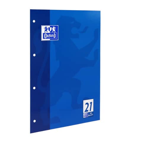 Oxford Arbeitsblock, DIN A4, 50 Blatt, liniert 9 mm (EAN: 4006144920996)