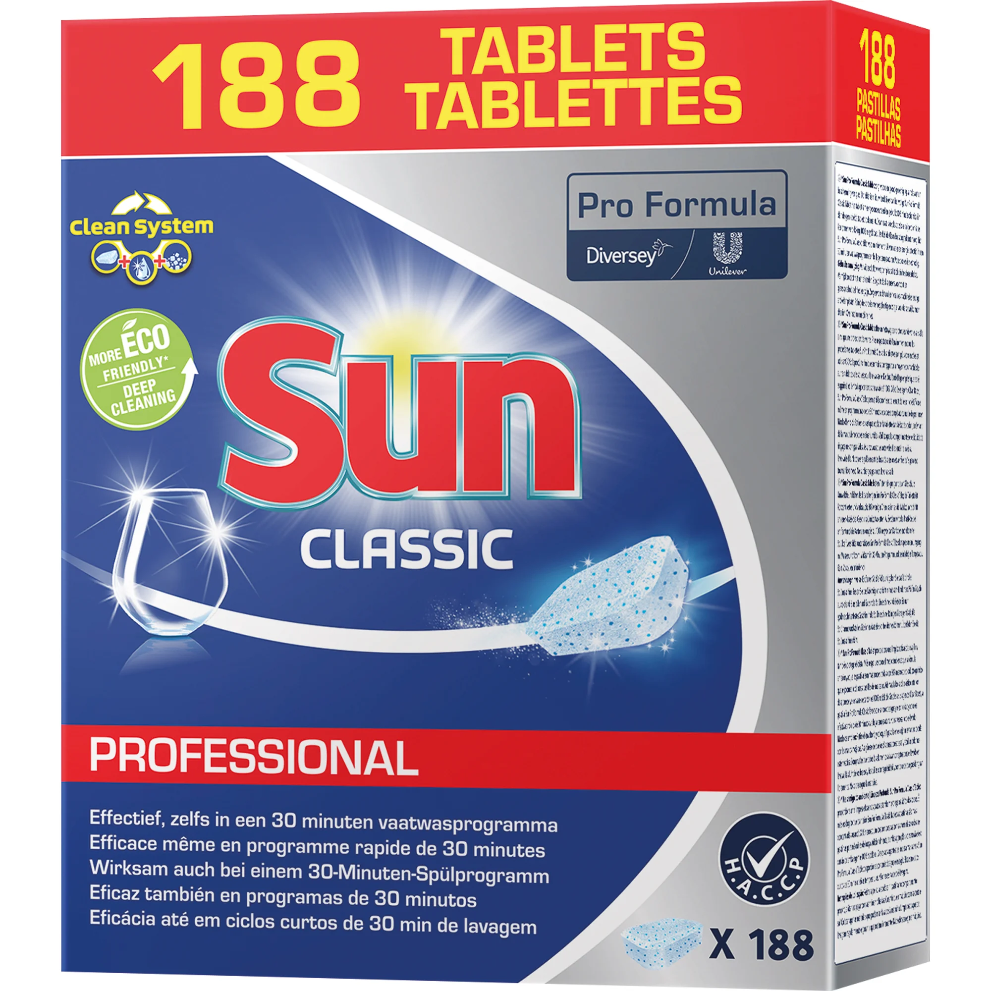 Sun Professional Spülmaschinentabs Classic, 188 Stück (EAN: 7615400778263)