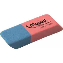 Maped Kautschuk-Radierer Duo-Gom, mittel, blau/rot (EAN: 3154140100339)