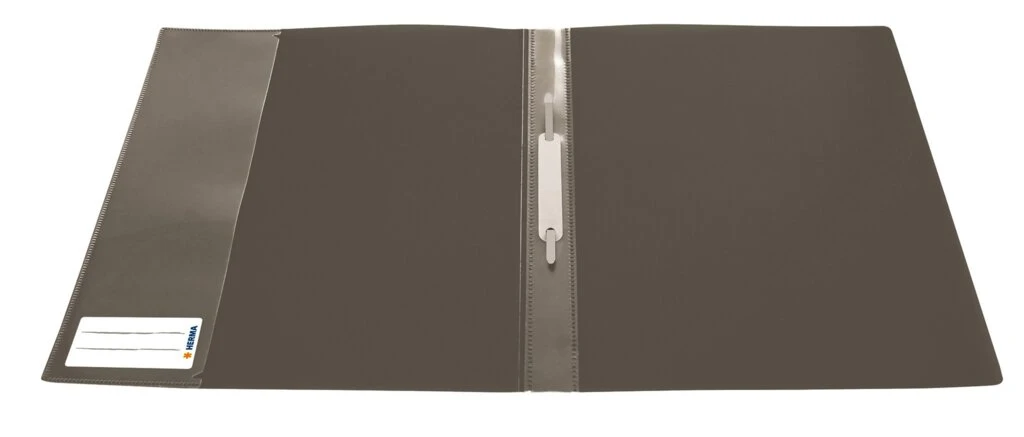 HERMA Schnellhefter, aus PP, DIN A4, transluzent-grau (EAN: 4008705194990)