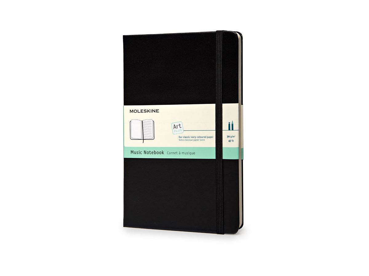 MOLESKINE Musik-Notizbuch, L/A5, 100g/qm, Hardcover, schwarz (EAN: 9788862933100)