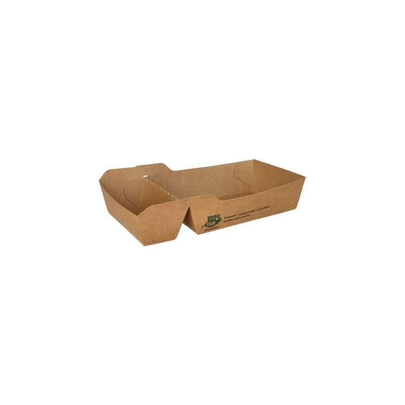 PAPSTAR Pommes-Frites-Tray "pure", Maße: 155 x 85 x 35 mm, braun (EAN: 4002911457504)