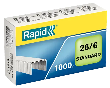 Rapid Heftklammern Standard 26/6, galvanisiert (EAN: 7313468613006)
