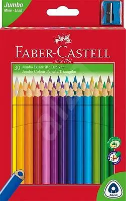 FABER-CASTELL Dreikant-Buntstifte Jumbo, 30er Etui (EAN: 8991761345030)