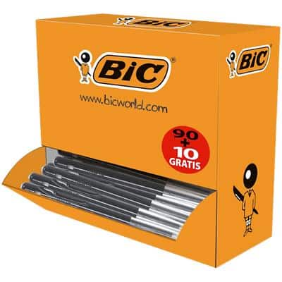 BIC Druckkugelschreiber M10 clic, schwarz, VALUE PACK (EAN: 3086123278264)