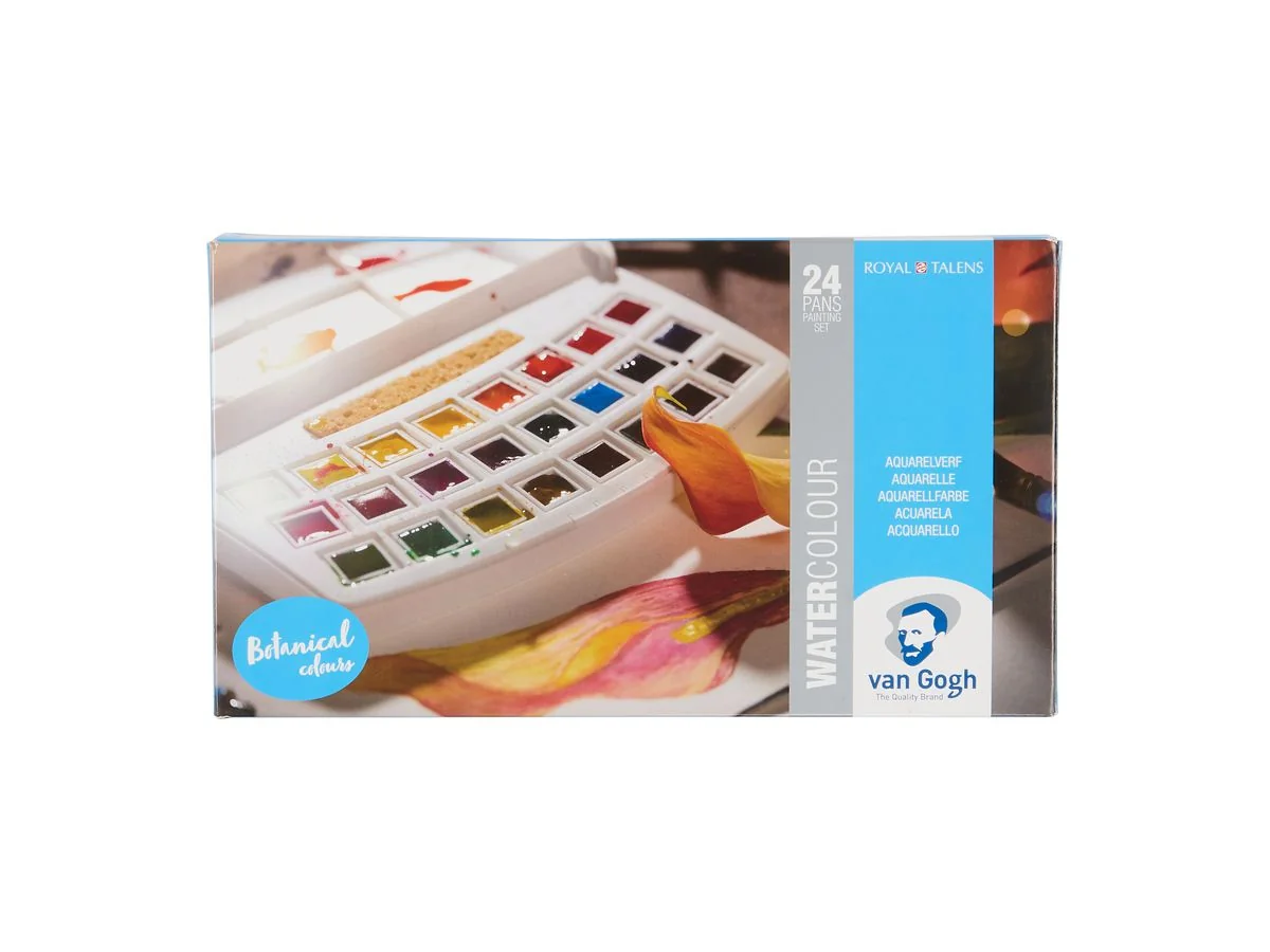 ROYAL TALENS Aquarellkasten Van Gogh, Botanische Farben, farbig sortiert in botanischen Farben (EAN: 8712079422868)
