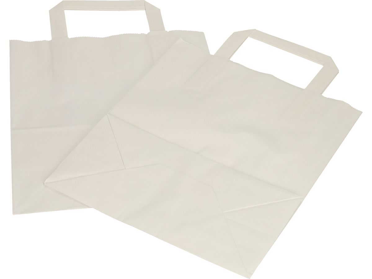 PAPSTAR Papier-Tragetasche, 220 x 100 x 280 mm, weiß (EAN: 4002911864548)