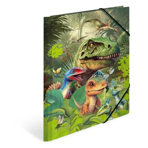 HERMA Eckspannermappe "Dino World", Karton, DIN A4 (EAN: 4008705197236)
