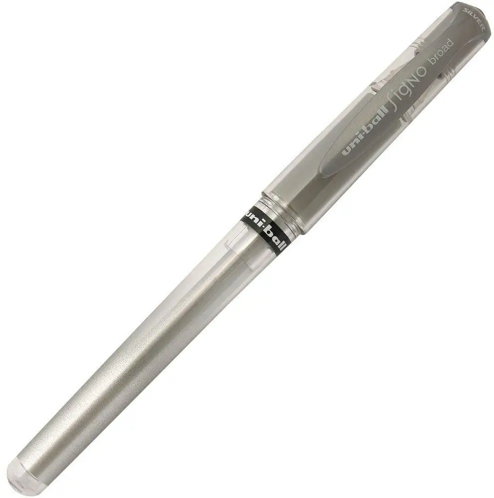 uni-ball Gel-Tintenroller SIGNO broad UM153, silber (EAN: 4902778665206)