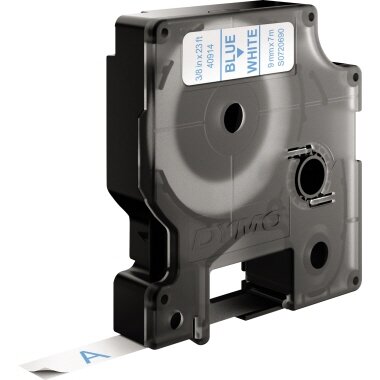 DYMO D1 Schriftbandkassette blau/weiß, 9 mm x 7 m (EAN: 5411313409148)