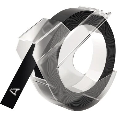 DYMO Prägeband 3D, 9 mm x 3 m, schwarz, glänzend (EAN: 3026985201093)