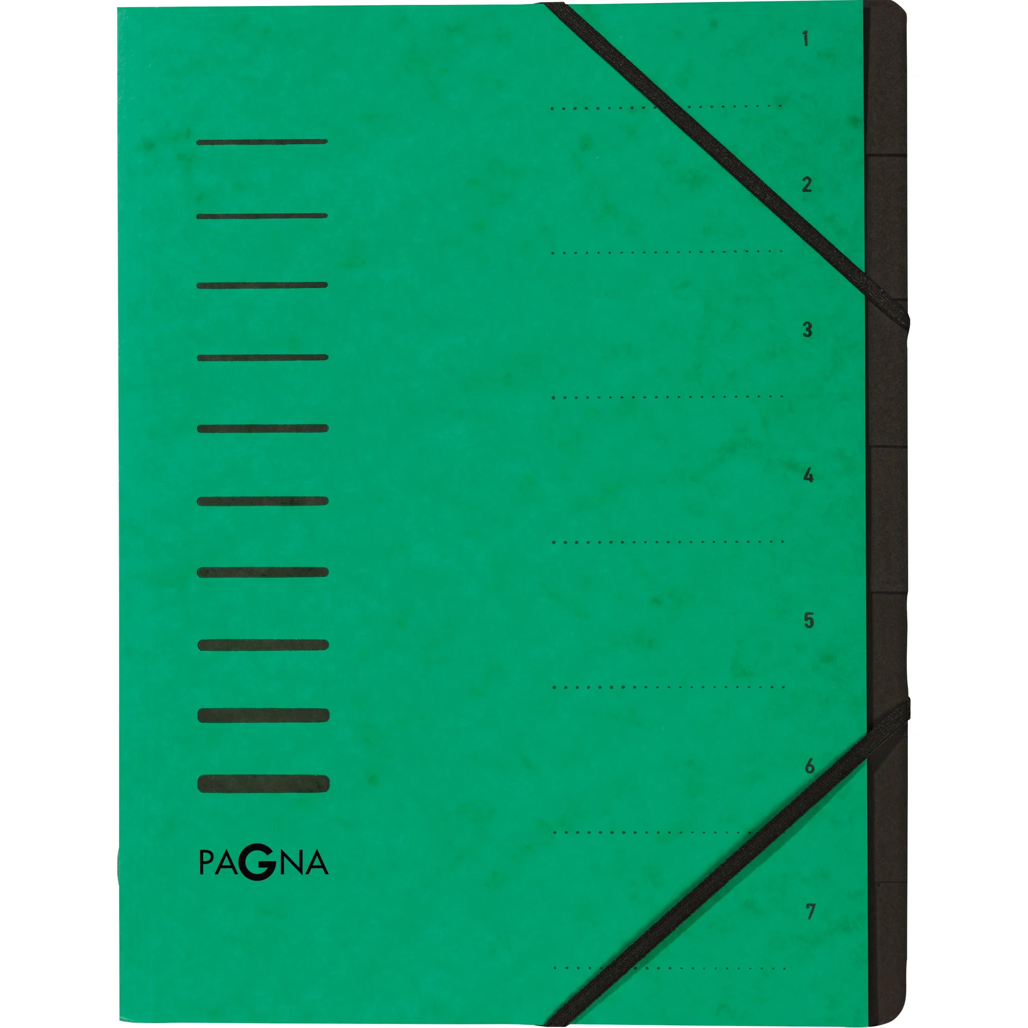PAGNA Ordnungsmappe "Sorting File", 7 Fächer, grün (EAN: 4013951007987)