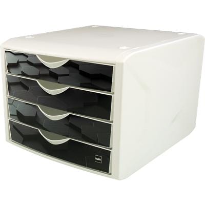 helit Schubladenbox "the chameleon", Dekor dark hexagon (EAN: 4012086015294)