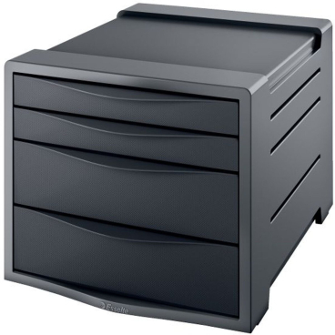Esselte Schubladenbox Europost, 4 Schubladen, anthrazit / (EAN: 4049793022697)