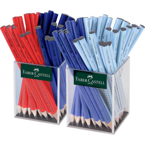 FABER-CASTELL Bleistift Jumbo GRIP, 2er Köcher (EAN: 4005401119401)
