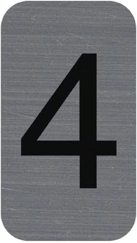 EXACOMPTA Selbstklebeschild Zahl "4", 25 x 44 mm (EAN: 3130630671848)