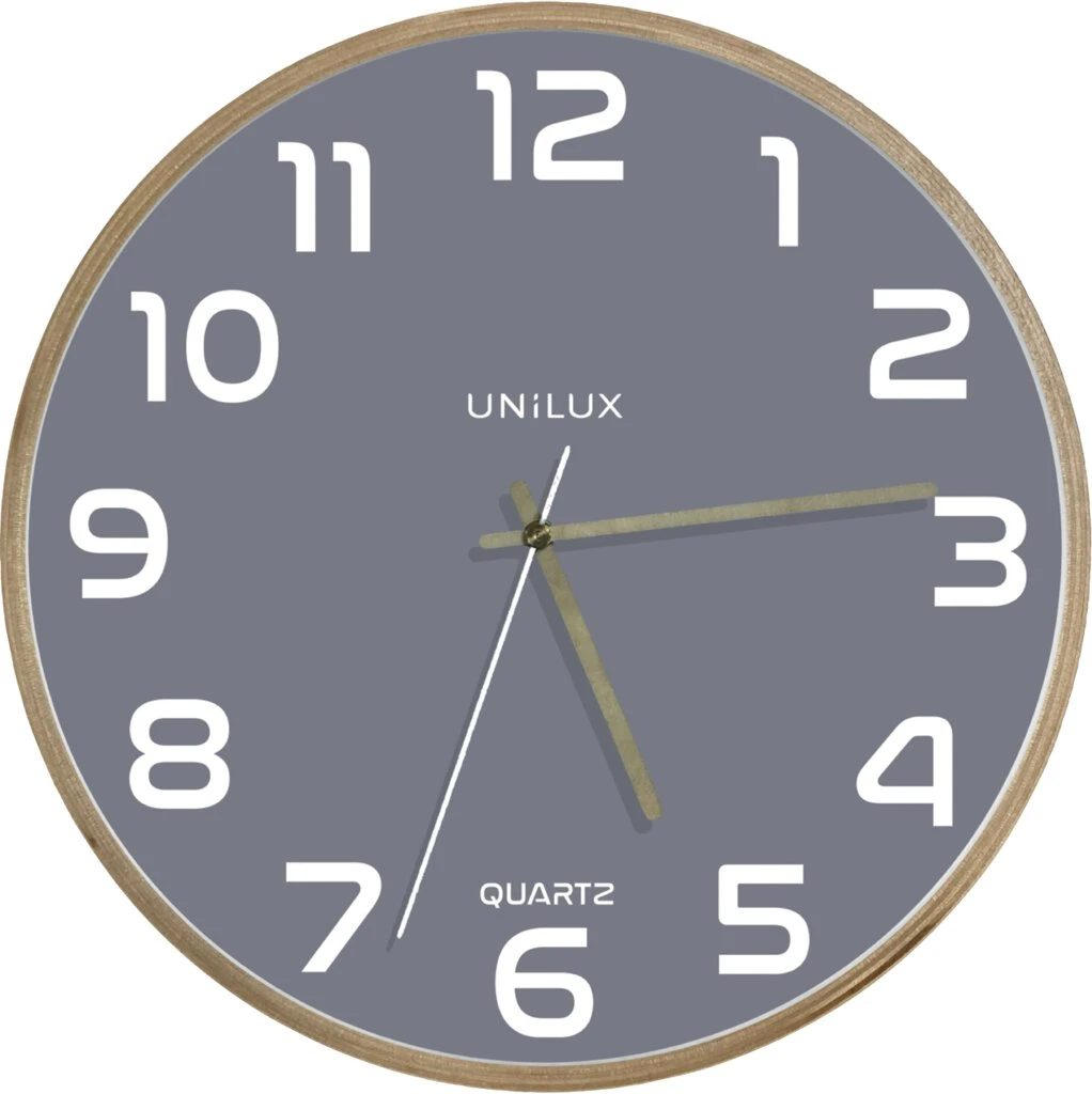 UNiLUX Wanduhr/Quarzuhr "BALTIC", Durchmesser: 315 mm, grau (EAN: 3595560034697)