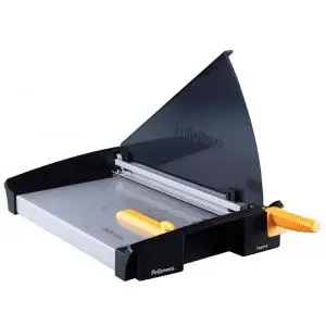 Fellowes Hebel-Schneidemaschine Plasma, DIN A4, schwarz/gelb (EAN: 0043859551002)
