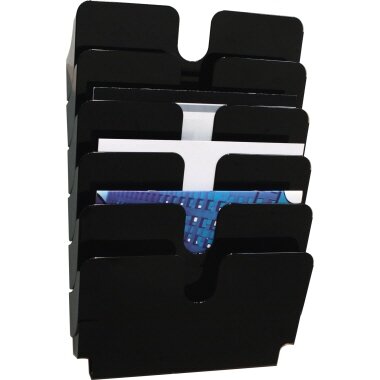DURABLE Wand-Prospekthalter-Set "FLEXIPLUS 6", A4, 6 Fächer (EAN: 7318080014064)