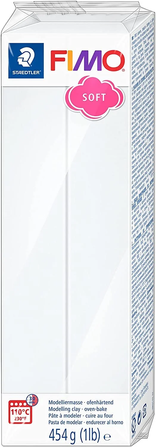 FIMO SOFT Modelliermasse, ofenhärtend, weiß, 454 g (EAN: 4007817053508)