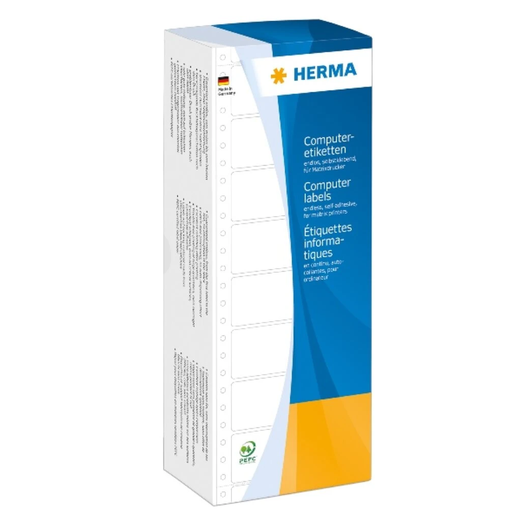 HERMA Computeretiketten endlos, 88,9 x 23 mm, 1-bahnig (EAN: 4008705082105)