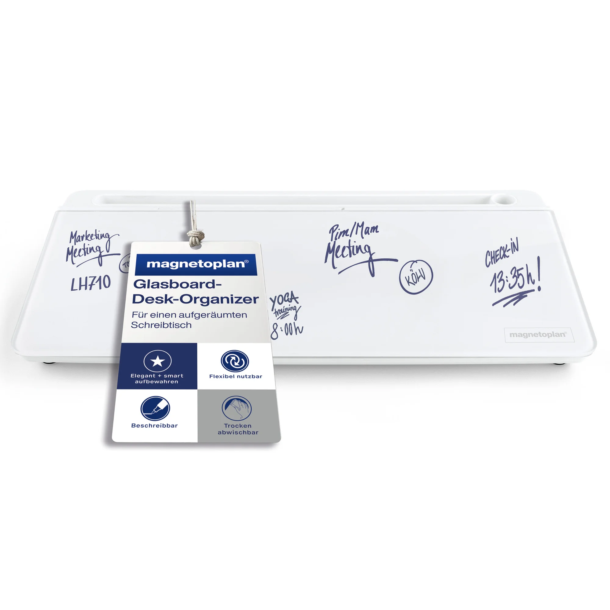 magnetoplan Glasboard Schreibtisch-Organizer, weiß (EAN: 4013695068602)