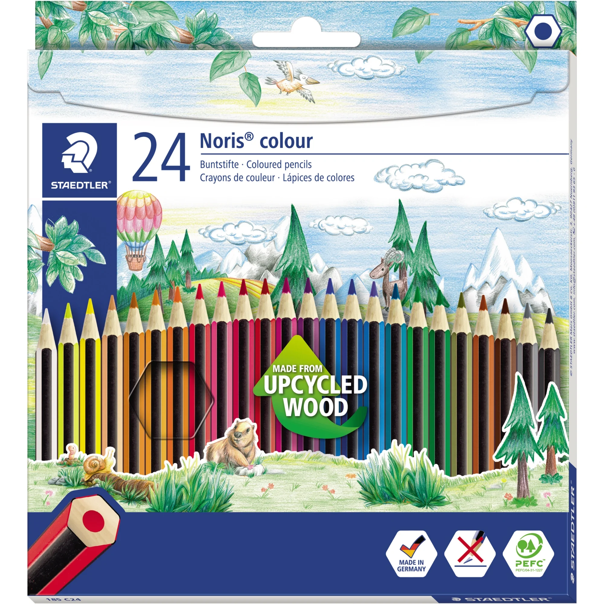 STAEDTLER Buntstift Noris colour, 24er Kartonetui (EAN: 4007817009215)