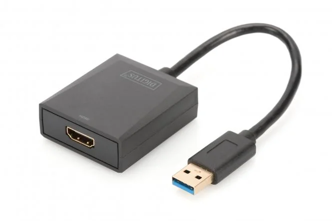 DIGITUS USB 3.0 - HDMI Video Adapter, schwarz (EAN: 4016032390718)