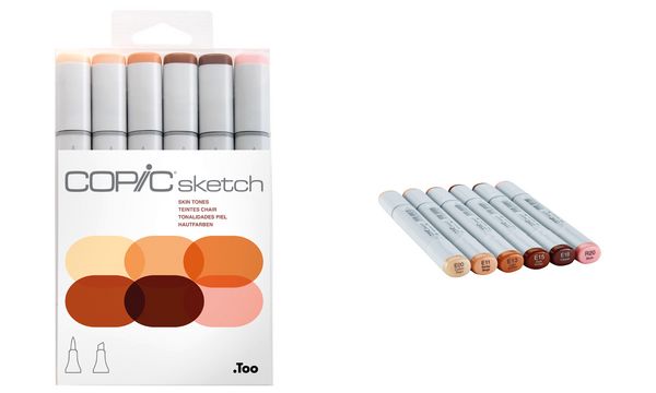 COPIC Marker sketch, 6er Set "Portrait" (EAN: 4511338062944)
