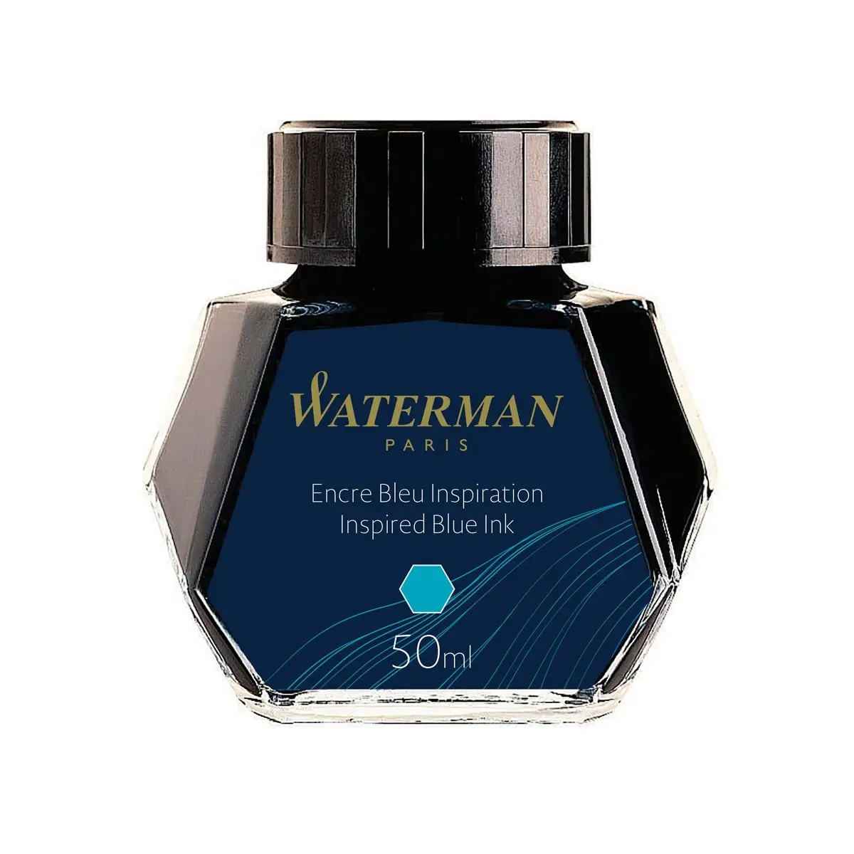 WATERMAN Tinte, inspiredblau, Inhalt: 50 ml im Glas (EAN: 3034325106793)