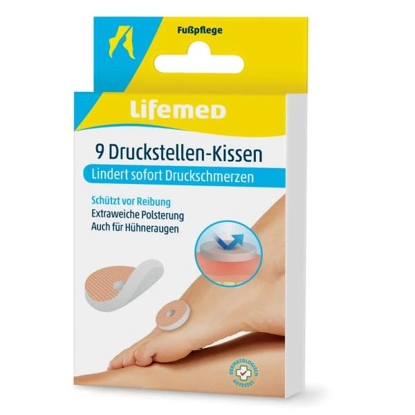 Lifemed Druckstellen-Kissen, hautfarben, 9er (EAN: 4251594200116)
