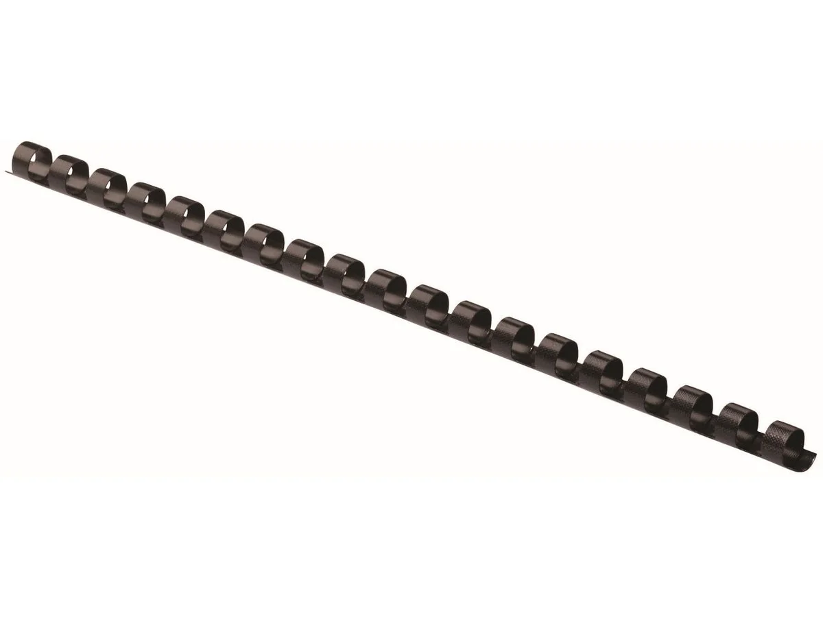 Fellowes Plastikbinderücken, DIN A4, 21 Ringe, 6 mm, schwarz (EAN: 0077511533037)