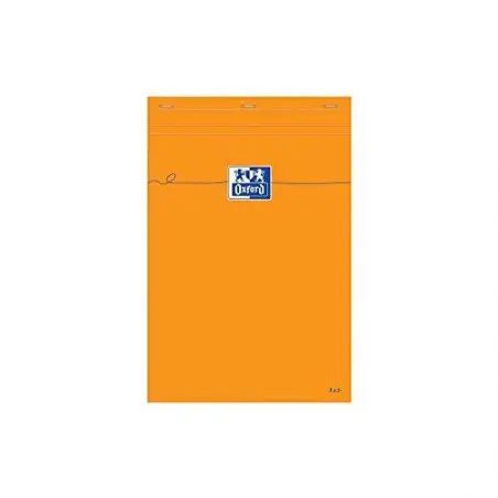 Oxford Notizblock, 210 x 315, kariert, 80 Blatt, orange (EAN: 3020121080504)