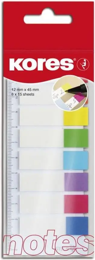 Kores Pagemarker - Folie, 12 x 45 mm, 8 x 15 Blatt (EAN: 9023800451217)