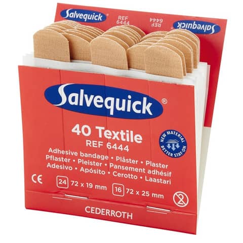CEDERROTH Salvequick Nachfüllpackung, Textilpflaster (EAN: 7310610064440)