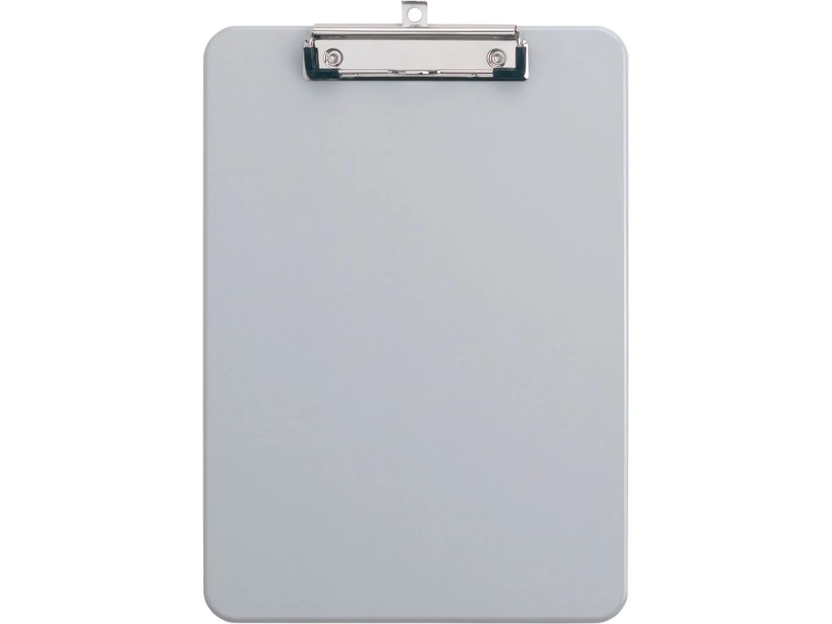 MAUL Klemmplatte aus Kunststoff, A4, grau, mit Klemmbügel (EAN: 4002390034890)