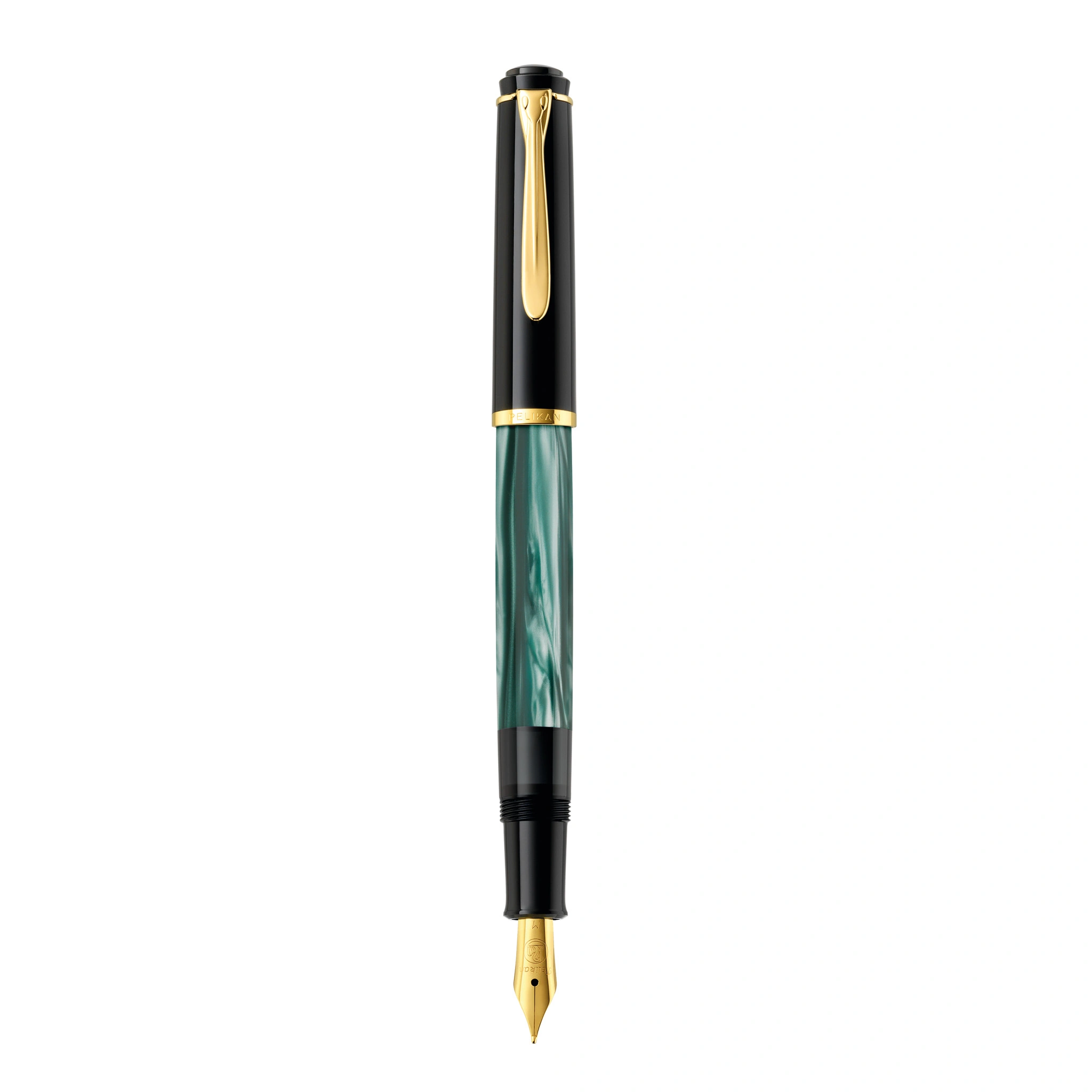Pelikan Füllhalter M 200, grün marmoriert, Federbreite: F (EAN: 4012700994097)