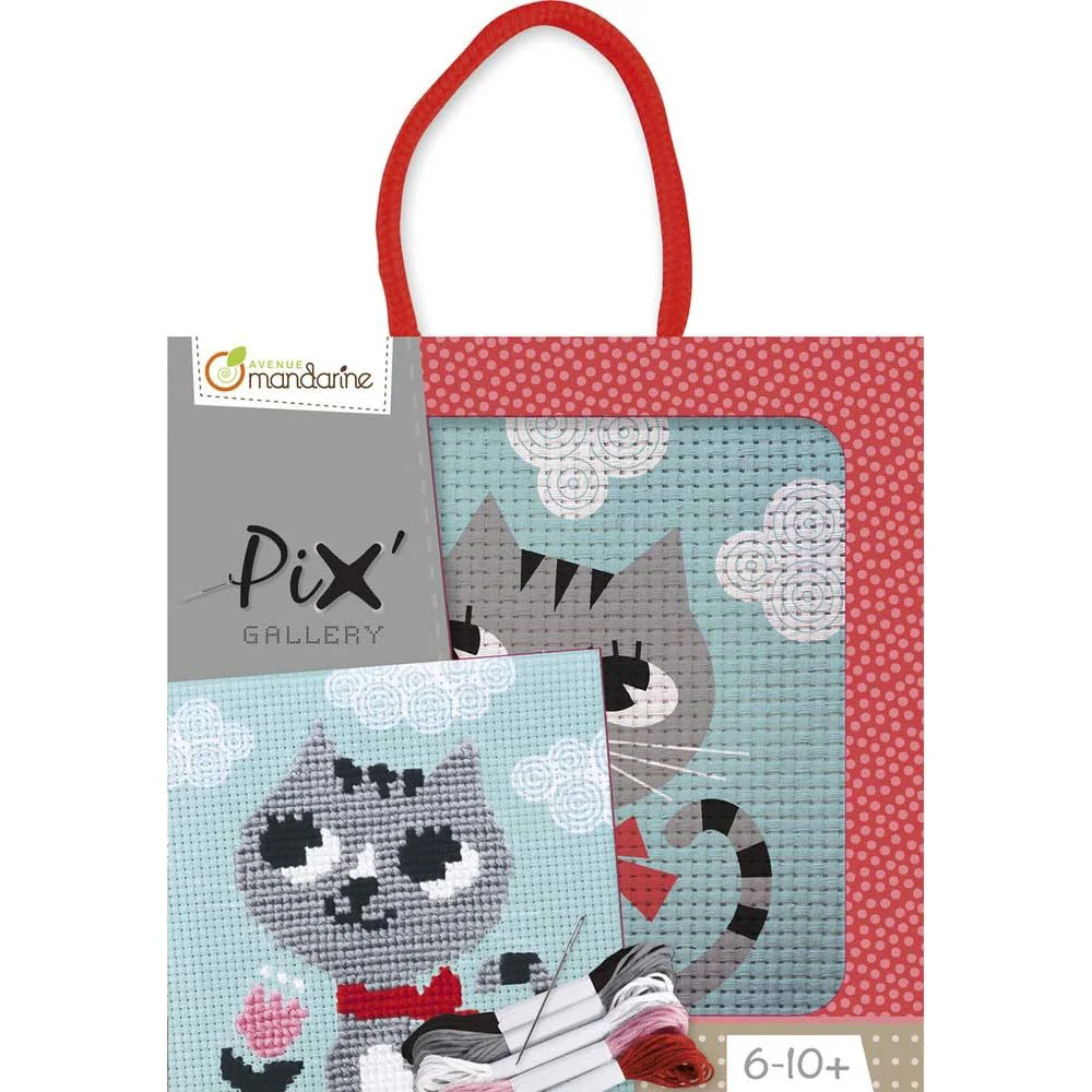 My Mandarine Stick-Set "Pix Gallery", Katze, farbig sortiert (EAN: 3609510540265)