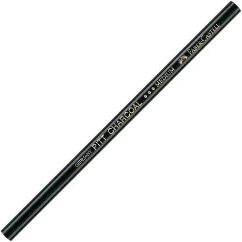 FABER-CASTELL Zeichenkohlestift PITT MONOCHROME, medium, schwarz (EAN: 4005401174004)