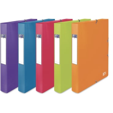Oxford Sammelbox "School Life", 40 mm, DIN A4, PP (EAN: 3045050055706)